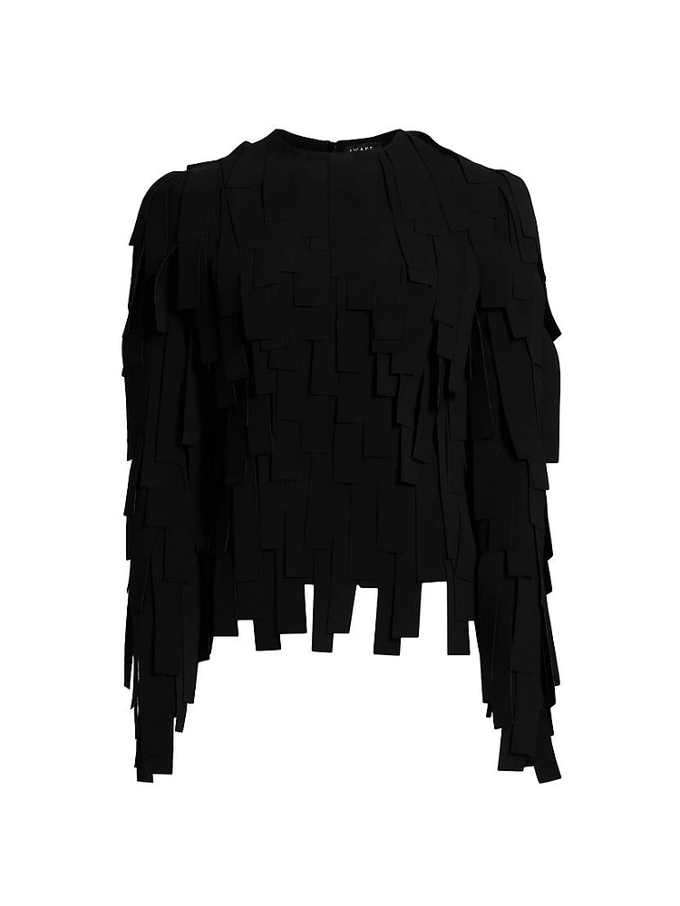 Multi Rectangle Long-Sleeve Top