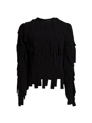 Multi Rectangle Long-Sleeve Top