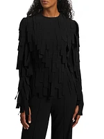 Multi Rectangle Long-Sleeve Top