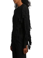 Multi Rectangle Long-Sleeve Top