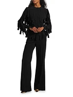 Multi Rectangle Long-Sleeve Top