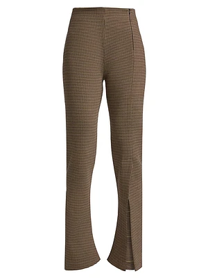 Fitted Gingham Pants