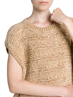 Val D'egua Silk Cap-Sleeve Sweater