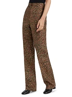 Dany Andre Print Silk Trousers