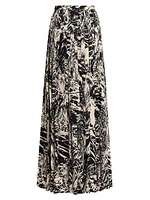 Clea Rainforest Silk Skirt