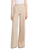 Emmit Linen Flared Trousers