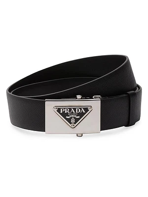 Saffiano Leather Belt