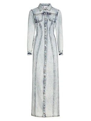 Mercer Denim Maxi Shirtdress