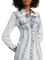 Mercer Denim Maxi Shirtdress