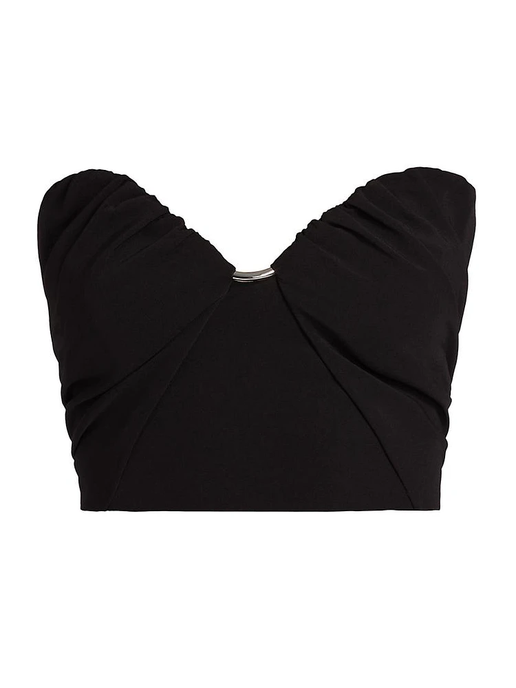 Sadie Draped Bustier Top