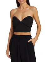 Sadie Draped Bustier Top