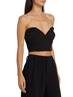 Sadie Draped Bustier Top