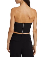 Sadie Draped Bustier Top