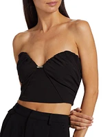 Sadie Draped Bustier Top