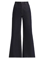 Ezra Denim Wide-Leg Pants