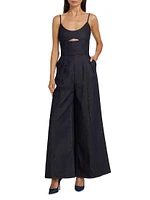 Weston Denim Cut-Out Jumpsuit