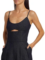 Weston Denim Cut-Out Jumpsuit