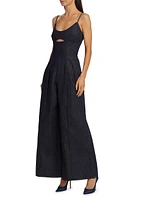 Weston Denim Cut-Out Jumpsuit