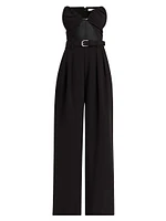 Ophelia Pleated Wide-Leg Jumpsuit