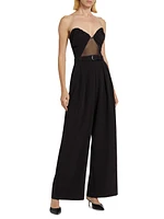 Ophelia Pleated Wide-Leg Jumpsuit