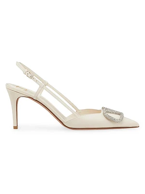 VLogo Signature Slingback Pumps 80MM