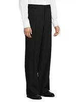 Grain De Poudre Wool Trousers