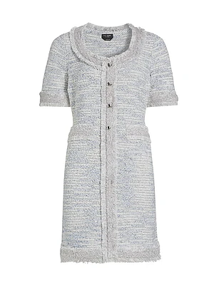 Mainline Tweed Sweater Minidress