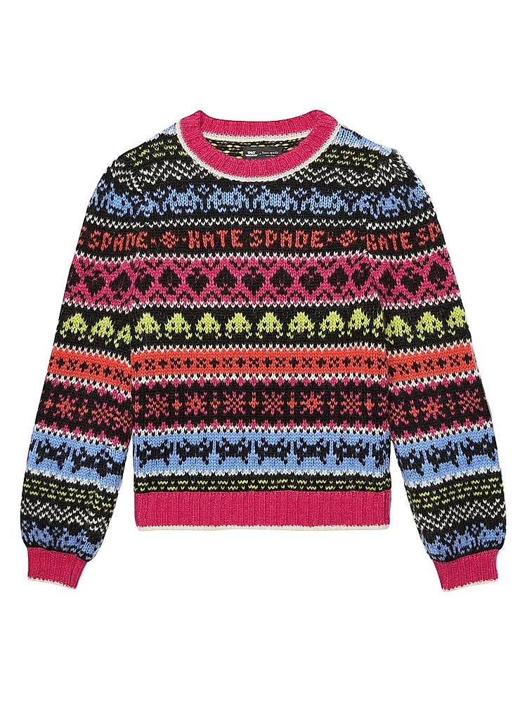 Mainline Space Invaders Fair Isle-Style Sweater