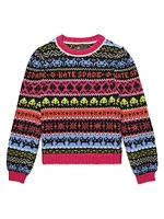 Mainline Space Invaders Fair Isle-Style Sweater