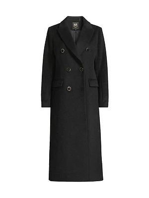 Wool-Blend Double-Breasted Coat