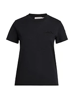 Cotton Beaded Logo T-Shirt