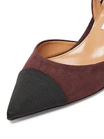 Milanese 50MM Suede Slingback Pumps