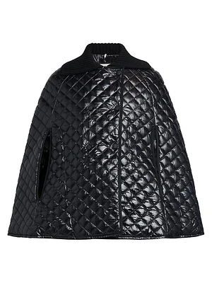 Diamond Quilted Cape