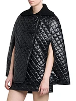 Diamond Quilted Cape