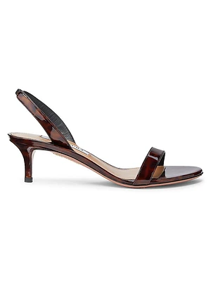 So Nude 50MM Patent Leather Sandals