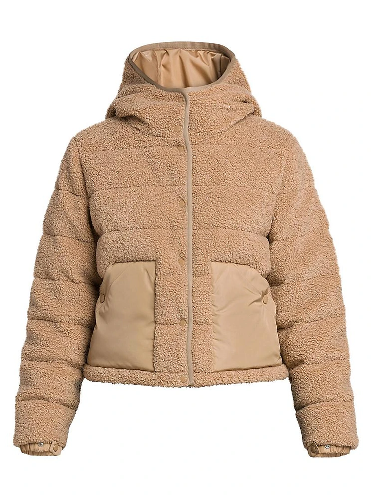 Audrieu Teddy Fleece Short Down Jacket