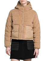 Audrieu Teddy Fleece Short Down Jacket