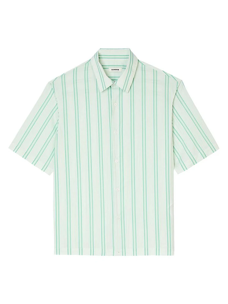 Stripy Short-Sleeved Shirt