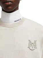 Monogram Cotton Crewneck Sweater