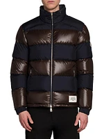 Peclet Reversible Striped Down Jacket