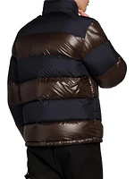 Peclet Reversible Striped Down Jacket