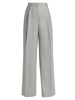 Porter Wide-Leg Wool Pants