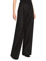 Portia Pleated Wool Pants