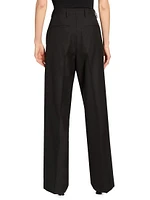 Portia Pleated Wool Pants