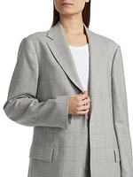 Blur Wool Blazer Jacket
