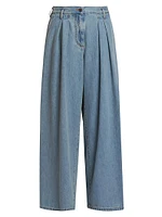 Pamplona Pleated Denim Pants