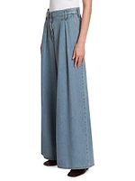 Pamplona Pleated Denim Pants