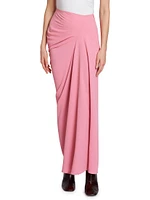 Saren Seamed Crepe Maxi Skirt