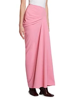 Saren Seamed Crepe Maxi Skirt