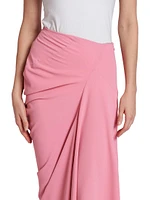 Saren Seamed Crepe Maxi Skirt